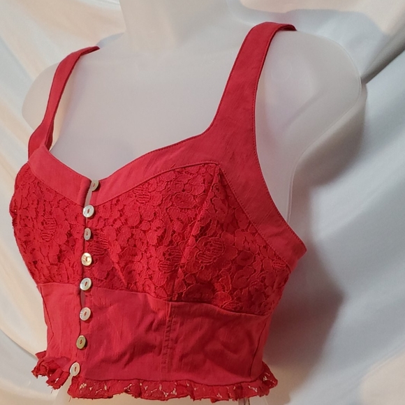 FREE PEOPLE CROP TANK TOP SIZE SMALL - Picture 2 of 3